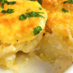 cheese, leek & potato bake